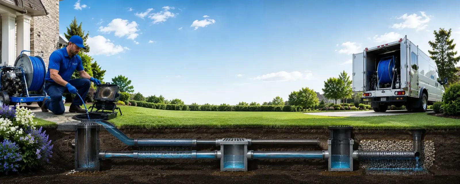 Outdoor drain cleaning information for Arnett, WV